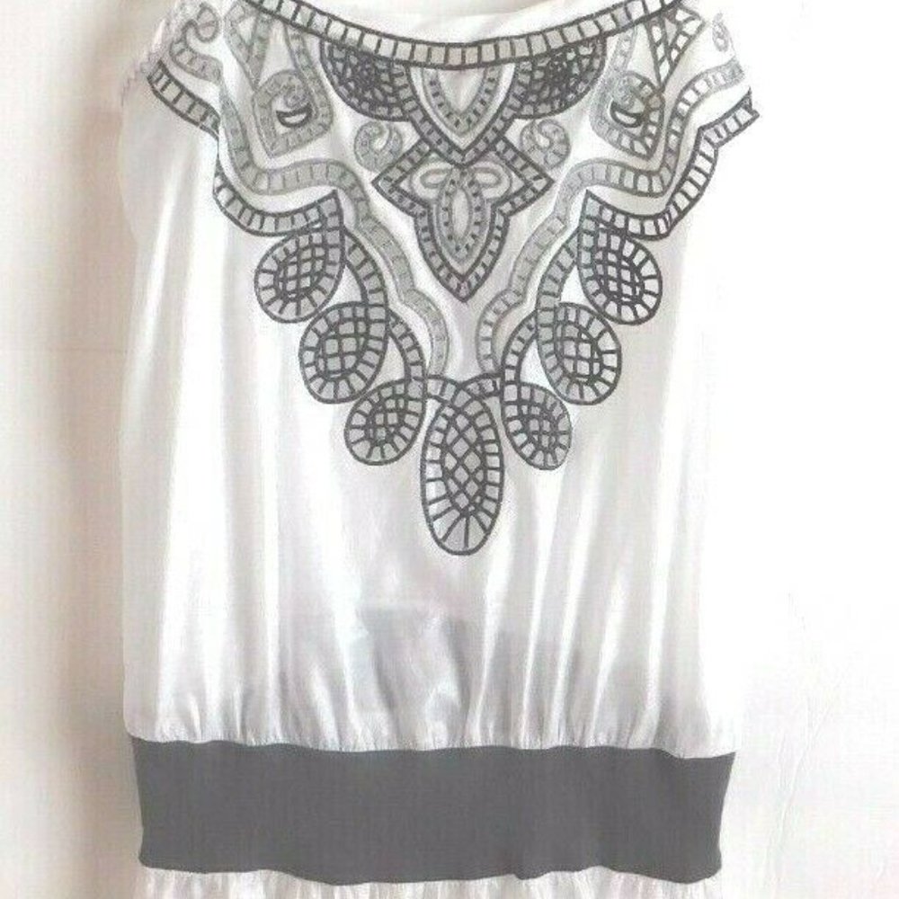 XXI Sleeveless Boho Pullover Womens Top Petite Sm